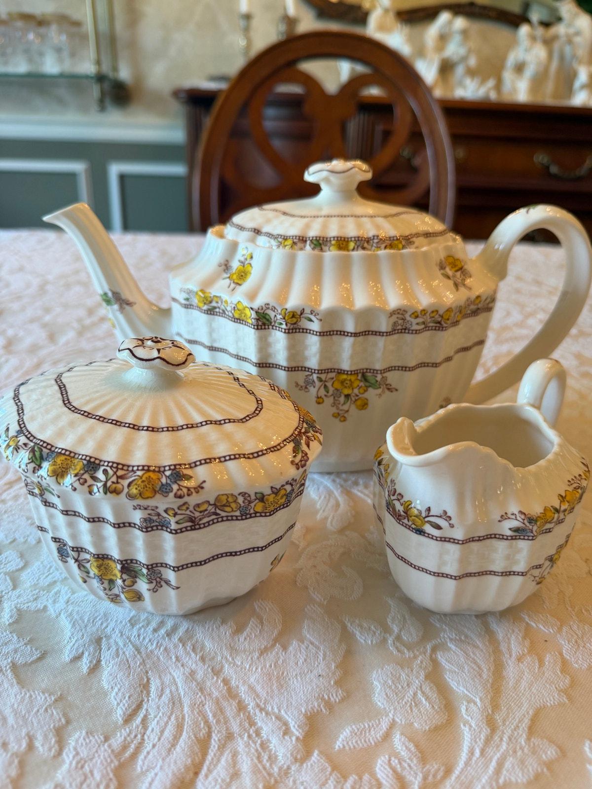 Spode Buttercup Teapot - Etsy
