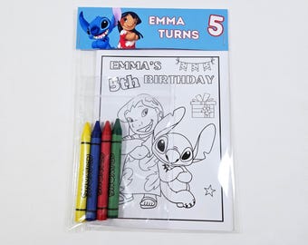Aangepaste Lilo and Stitch-verjaardagskleurpakketten: feestartikelen