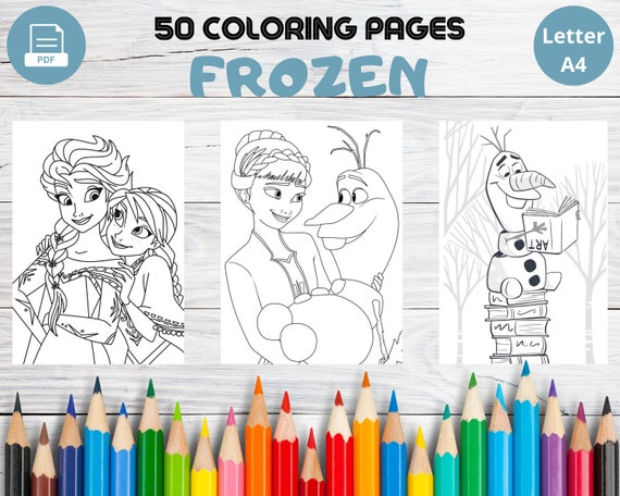 Disney Frozen Coloring Pages For Kids