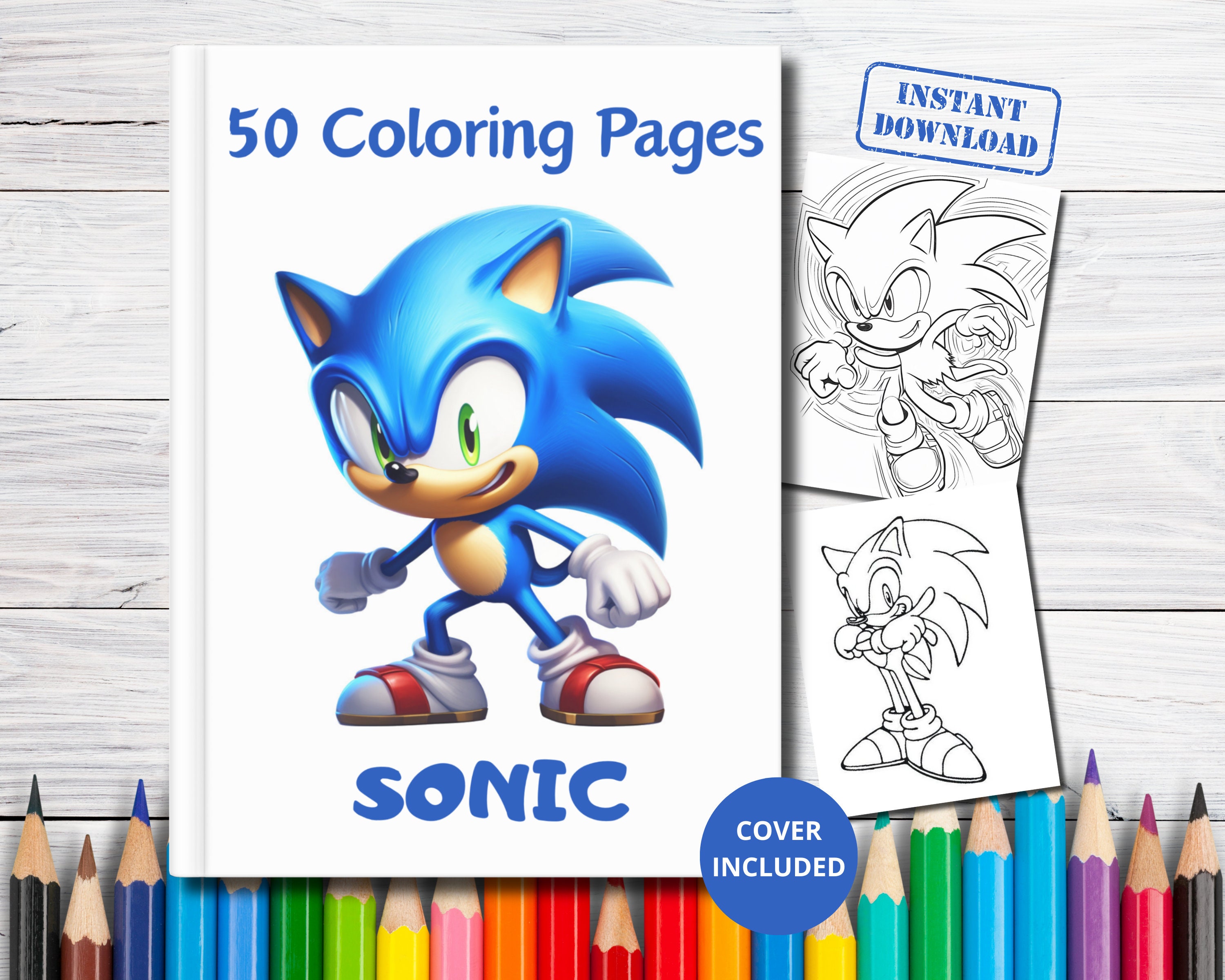  42Pack Sonic Coloring Books for Kids 4-8, Small