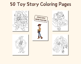 50 Toy Story målarbilder: Roliga barnaktiviteter (PDF)