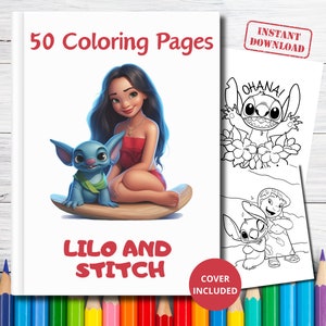 Disney Lilo and Stitch Stickers Coloring and Activity Book Set - Giant Lilo  and Stitch Activity Book with Stickers, Games, Puzzles, and More