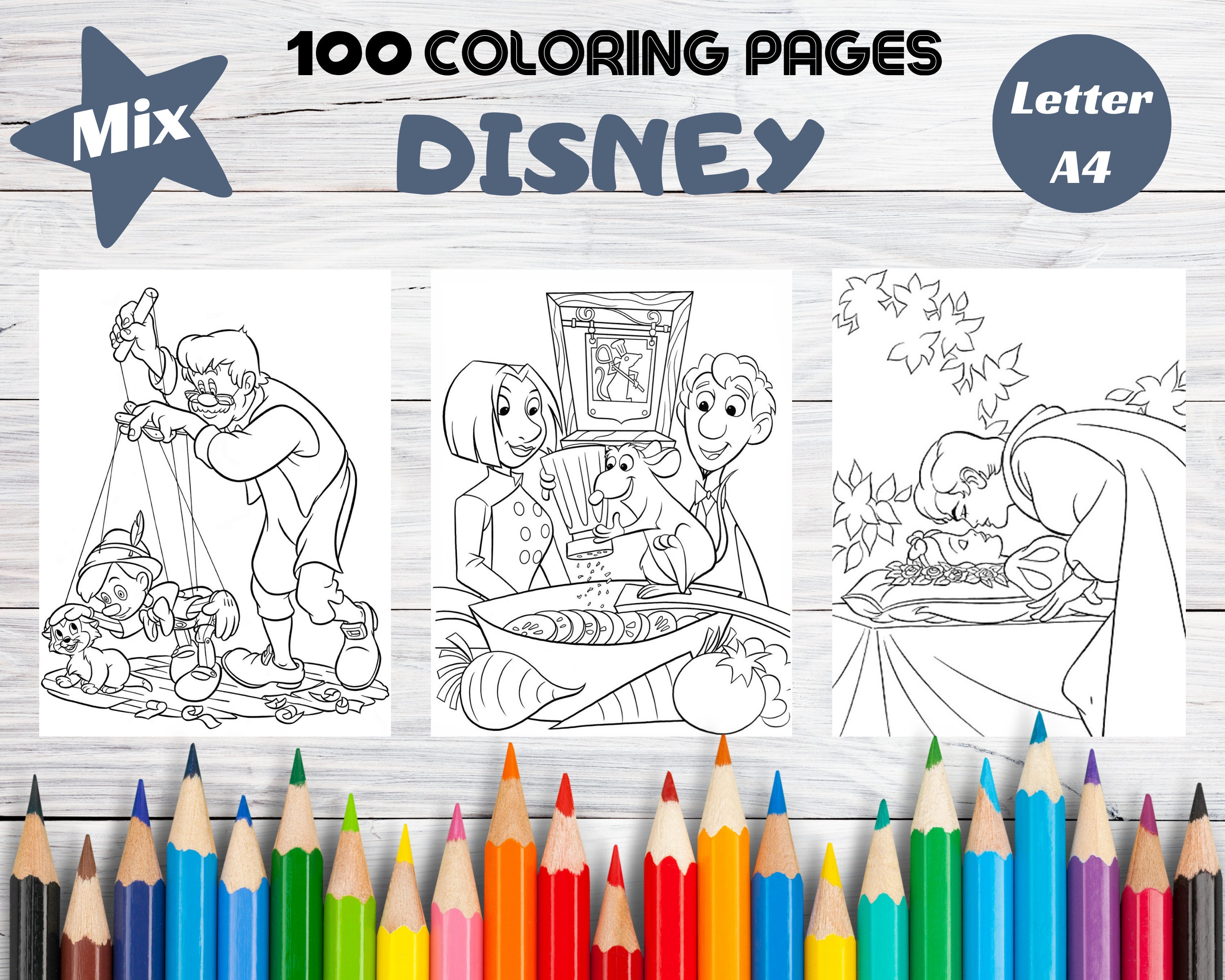 100 Cartoon Mix Coloring Pages, Coloring Pages Printable, Kids Coloring ...