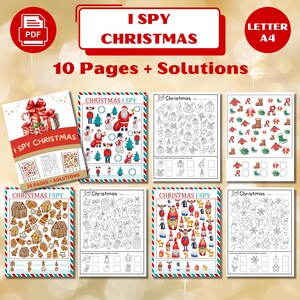Christmas I Spy Activity : Printable Kids Games (PDF)