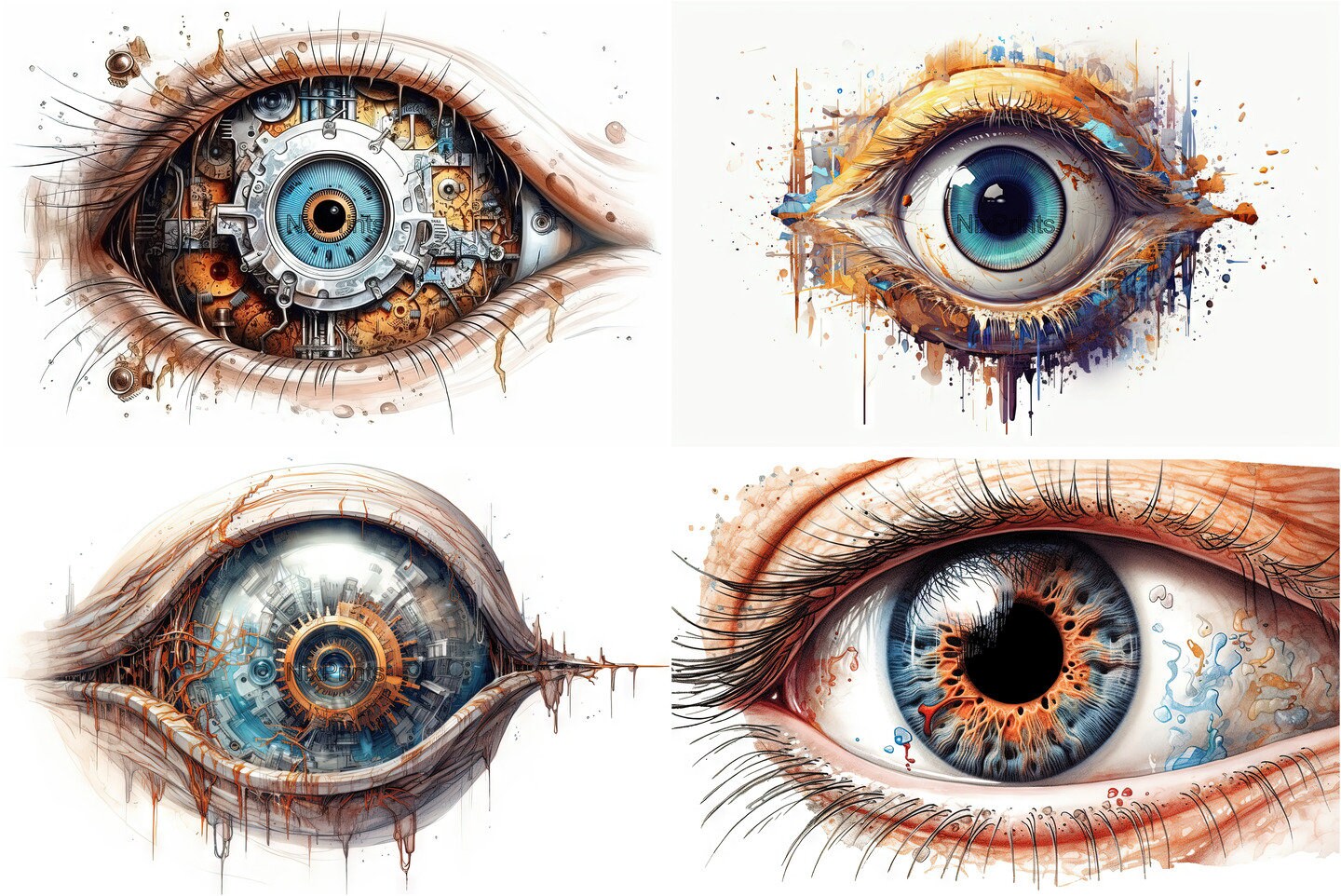 Ophthalmology Detailed Clipart, Digital Sticker for Fridge, Picture for ...