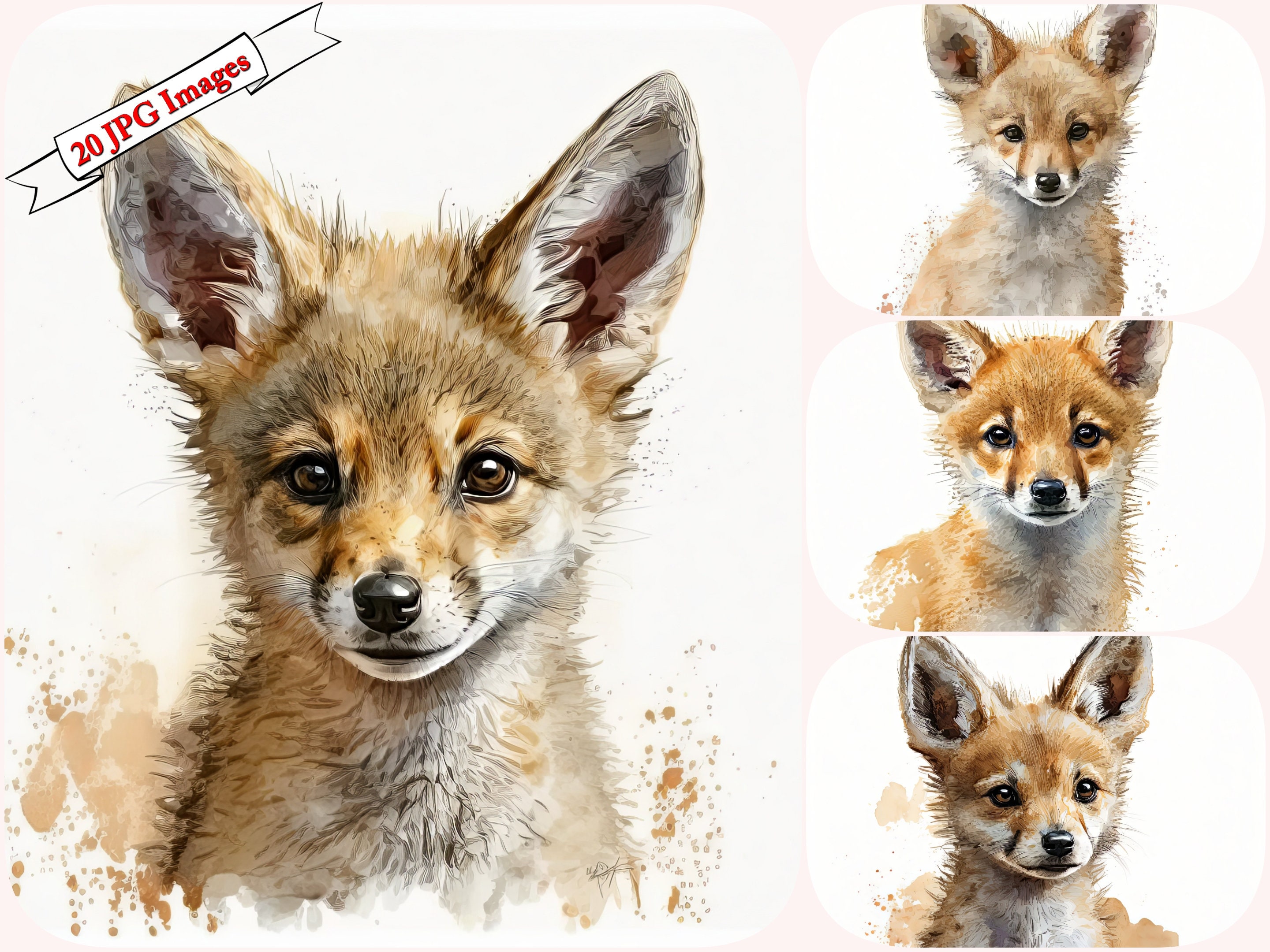 Adorable Clipart Baby Kioti Animal for Crafting Etsy UK