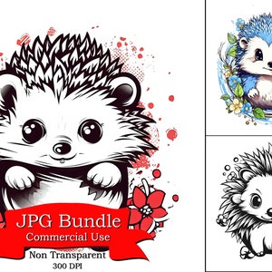 Kawaii Adorable Hérisson Clipart, Dessins Pour Une Chemise Rouge, Images Jpg, Art Pour Une Chambre De Bébé, Affiche Pour Le Bar, Art Pour La Maison