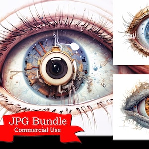 Ophthalmology Detailed Clipart, Digital Sticker For Fridge, Picture For Locket, Print For Kitchen, Art For Party