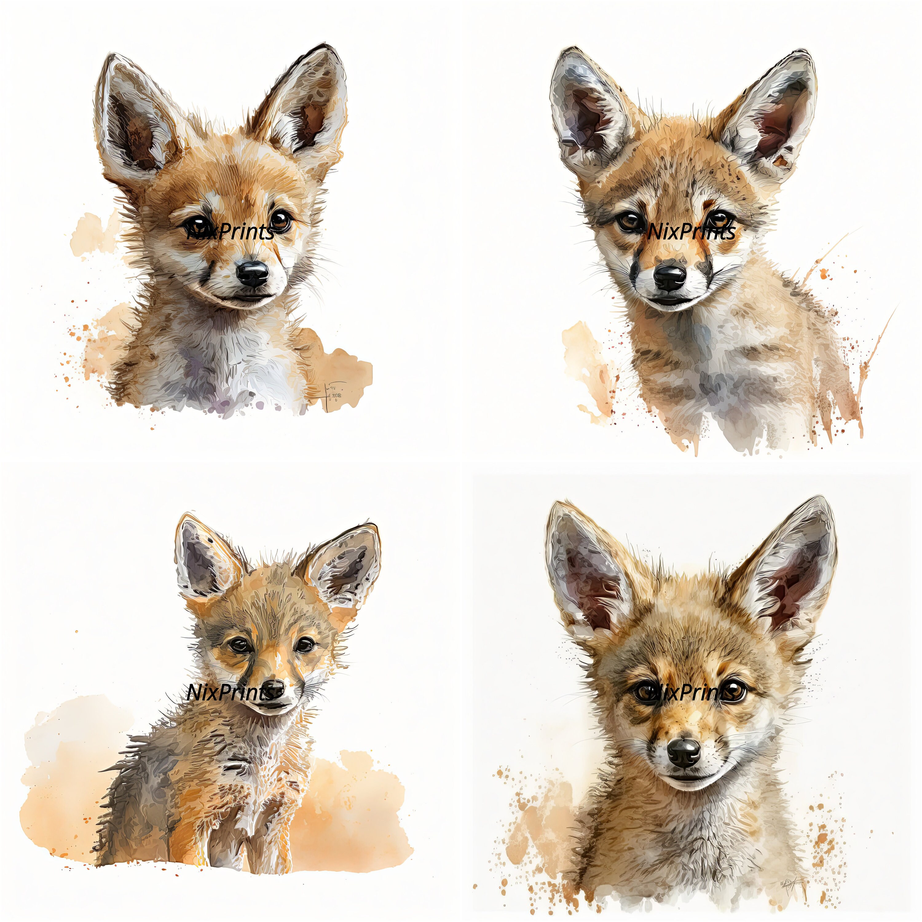 Adorable Clipart Baby Kioti Animal for Crafting Etsy UK