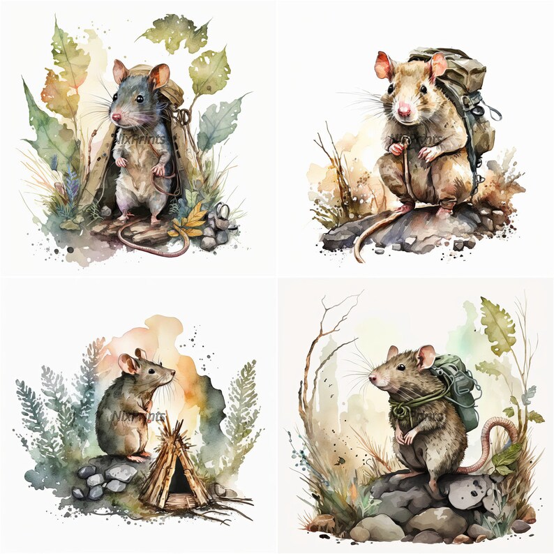 Rat Wilderness Journey: Camping Wild West Spring Nature - Etsy