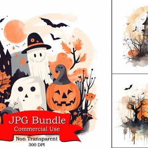 Halloween Clipart: A Spooky and Enthralling Clipart Image for Your Halloween-themed Projects, Commercial Use, 300 DPI