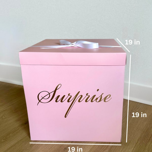 Surprise Explosion Box / Big Explosion Box / Balloon Explosion Box / Birthday / Gift Box / Anniversary/ Gender Reveal