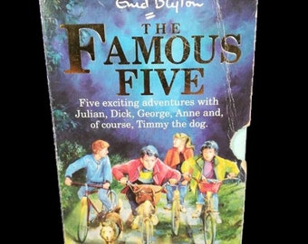 Enid Blyton The Famous Five Books 1 - 5 Collection Box Set Rare 90s Edition