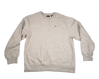 Izod White Jumper Sweater Sweatshirt Size XL Mens Cotton Blend Vintage 90s