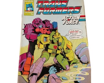 Transformers UK #203 Marvel UK 4th February 1989 Comic G1 GI Joe British