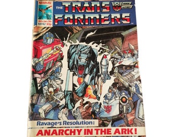 Transformers UK #42 Marvel UK 4 janvier 1986 Bande dessinée G1 britannique