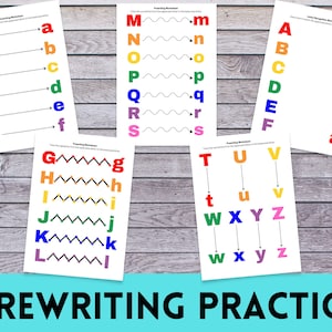 Prewriting Worksheets, Line Tracing, Alphabet Matching, Preschool Prewriting, Tracing Worksheet, Printable Preschool Activities
