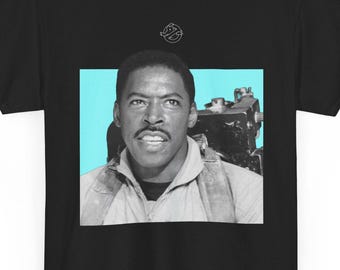 Ghostbusters Winston Zeddemore zwart-wit T-shirt retro scifi-film T-shirt