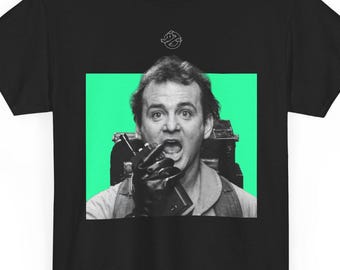 Ghostbusters Peter Venkman zwart-wit T-shirt retro scifi-film T-shirt
