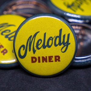 Ghostbusters Frozen Empire Melody Diner Pinback Button, 1 Inch Button, Ghostbusters Fan Gift, Movie Merchandise