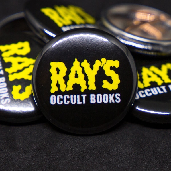 Ghostbusters Button, Ray's Occult Books Pinback, Frozen Empire Design, 1 inch Round Pin, Movie Memorabilia Gift