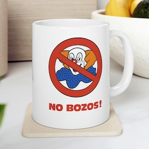 NO BOZOS! Ghostbusters 2 Mug, 11oz Ceramic Mug, Movie Memorabilia, Collectible Mug, Ghostbusters Gift, Movie Fan Gift