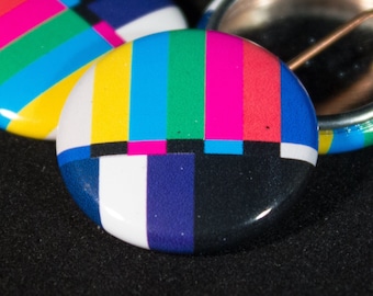 COLOR BARS | 1" Pinback Button