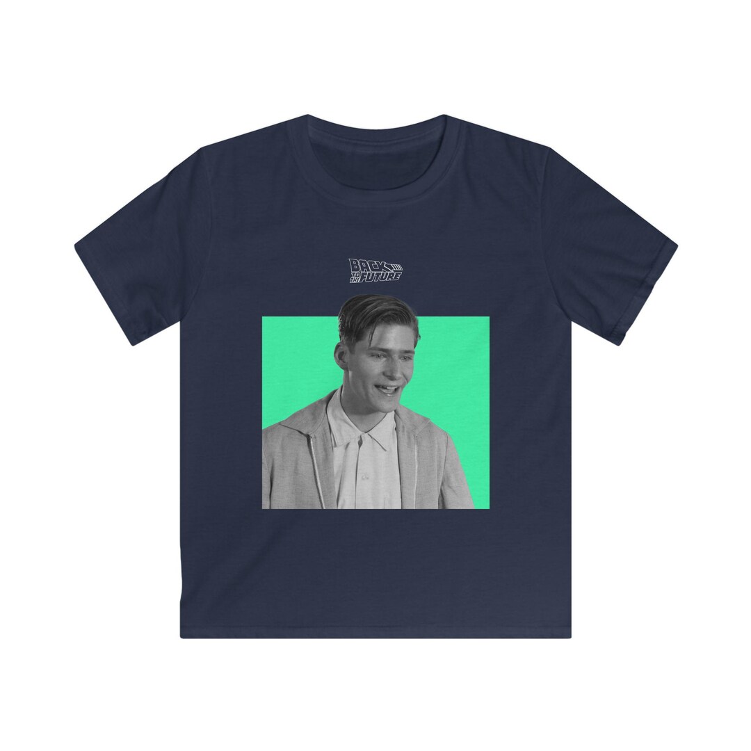 Kids Back to the Future George Mcfly Monochrome T-shirt Retro Movie Tee ...