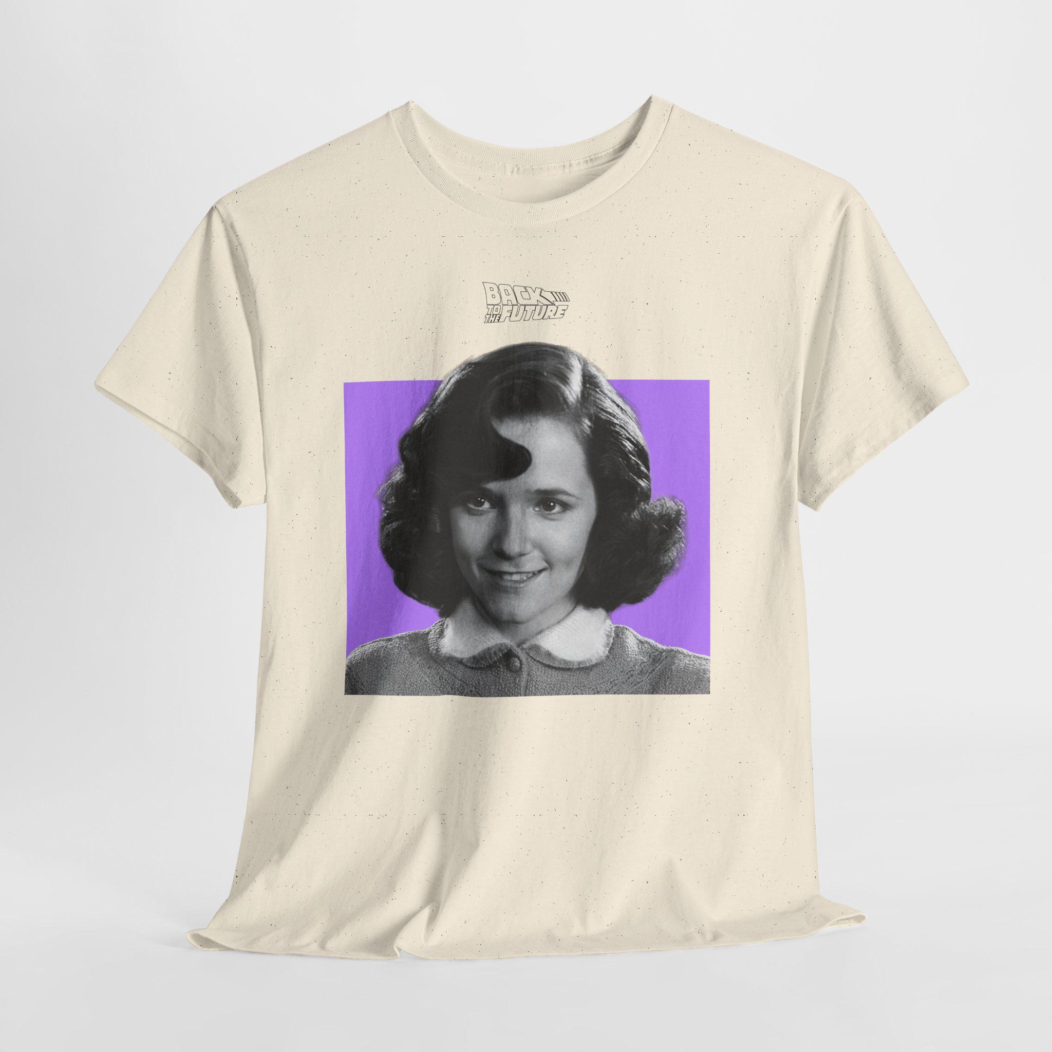 Back to the Future Lorraine Baines Mcfly Monochrome T-shirt Retro
