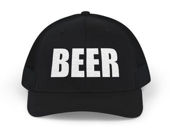 BEER Snapback Trucker Cap Funny Drinking Hat Beer Festival Party Cap (geborduurd)