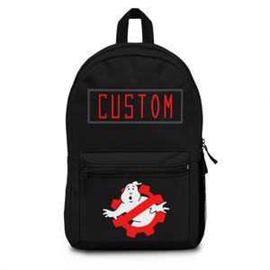 Sac à dos personnalisé Ghostbusters Engineering Corps, sac prénom personnalisé, sac à dos d'école, sac pour enfant, cadeau pour fan de Ghostbusters