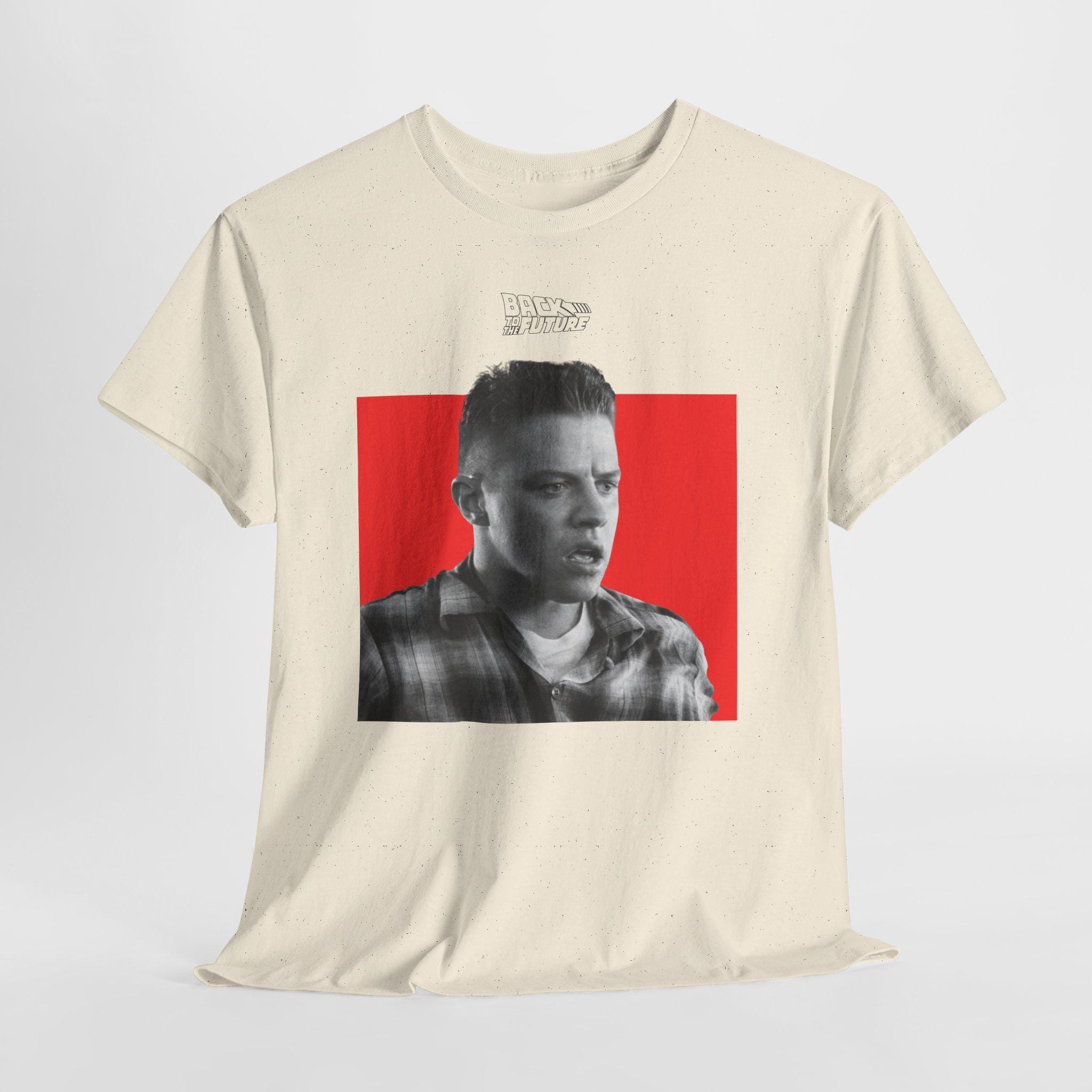 バック・トゥ・ザ・フューチャー ビフ・タネン モノクロTシャツ レトロ