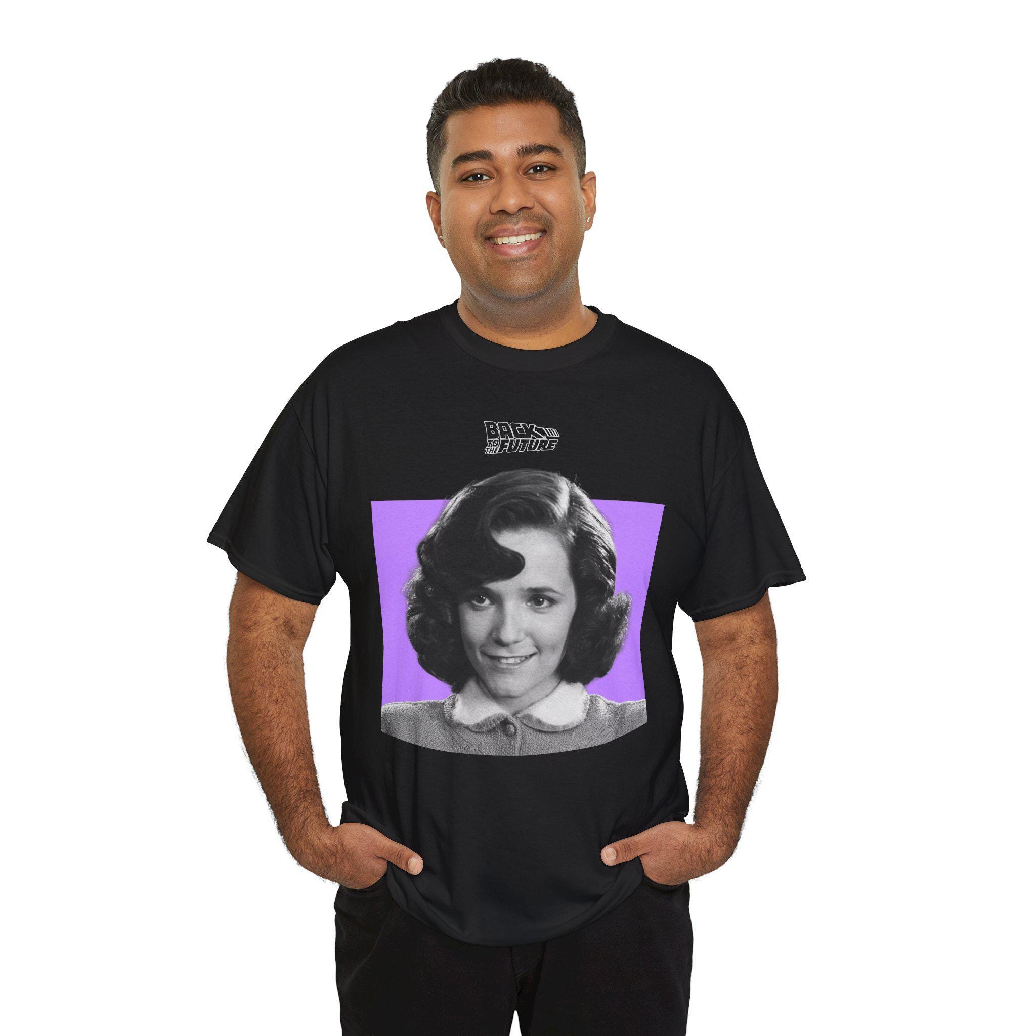 Back to the Future Lorraine Baines Mcfly Monochrome T-shirt Retro