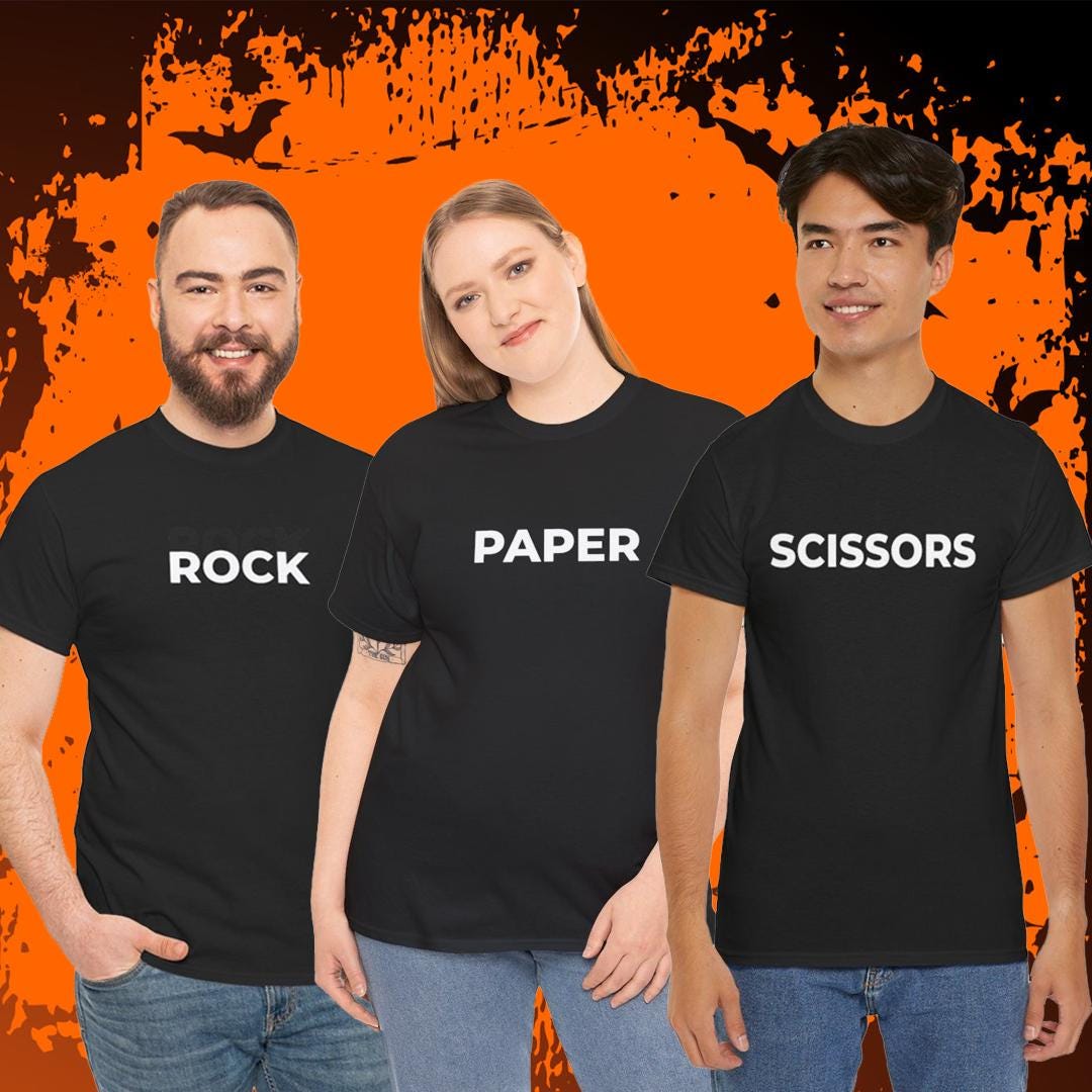 Rock paper scissor costume - België