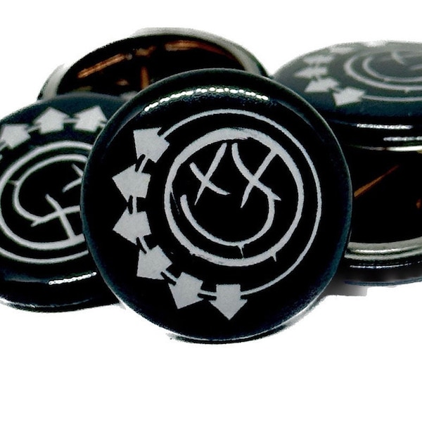 Blink 182 Logo 1” Pinback Button - Pop-Punk Fashion Accessory!