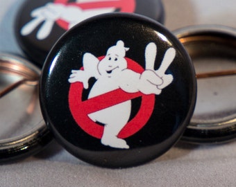 Ghostbusters 2 Logo 2,5 cm Button Retro Movie Fan Pin