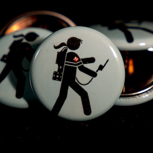 Ghostbusters | Lady Ghostbuster | 1&quot; Pinback Button