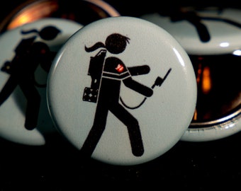 Geisterjäger | Lady Ghostbuster | 2,5 cm Button