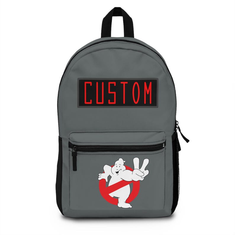 Ghostbusters 2 Personalized Backpack, Custom Name Bag, School Backpack, Kids Bag, Ghostbusters Fan Gift image 1