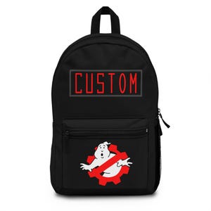 Ghostbusters Technisches Korps personalisierter Rucksack, Namenstasche, Schulrucksack, Kindertasche, Ghostbusters Fan Geschenk