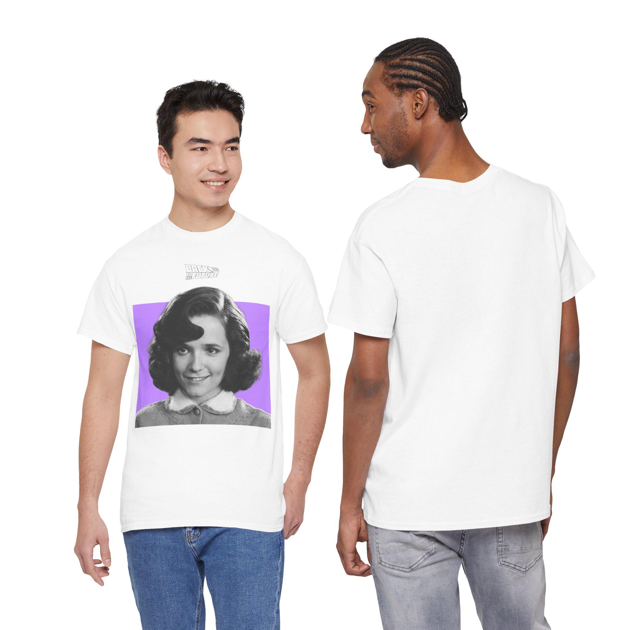Back to the Future Lorraine Baines Mcfly Monochrome T-shirt Retro