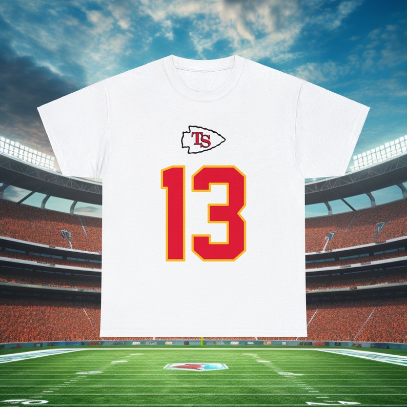 Swift 13 Kansas City T-Shirt, Football Jersey Tee, Sports Enthusiast Gift, Fan Apparel image 6