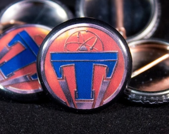 Tomorrowland Movie 1 inch Pinback Button, Vintage Style Film Button, Sci-Fi Button, Collectible Memorabilia, Movie Fan Gift
