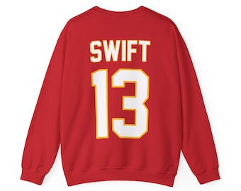 Swift 13 Kansas City Jersey Crewneck Sweatshirt Unisex Heavy Blend Crewneck Sweatshirt