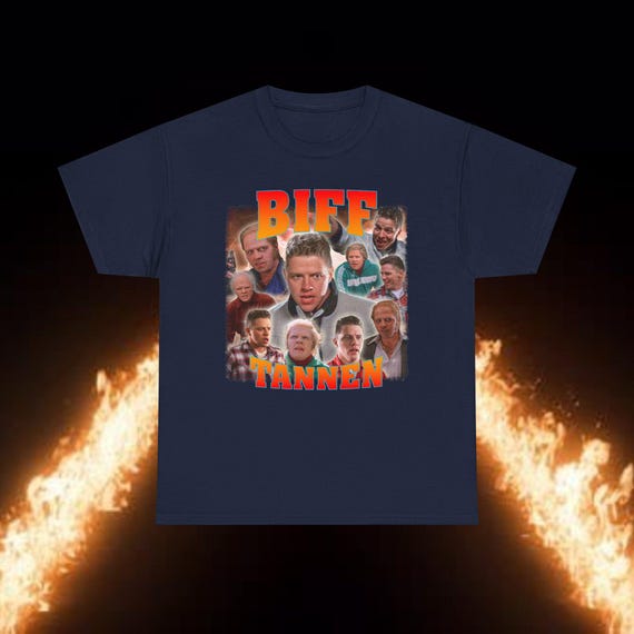 ビフ・タネン ヴィンテージコラージュTシャツ、バック・トゥ・ザ