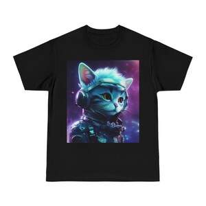 Cybergoth Kitten in Space | T-Shirt