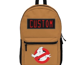 Ghostbusters Personalized Backpack, Custom Name Bag, School Backpack, Kids Bag, Ghostbusters Fan Gift