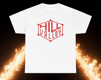 Hill Valley Future Logo T-Shirt, Back to the Future Part 2 Tee, Retro 2015 Sci-Fi Shirt, Movie Fan Gift, Futuristic BTTF Shirt
