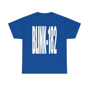 Blink-182 Stretched Letters T-Shirt, Band Tee, Music Lover Gift, Graphic Print Shirt, Pop Punk Gift