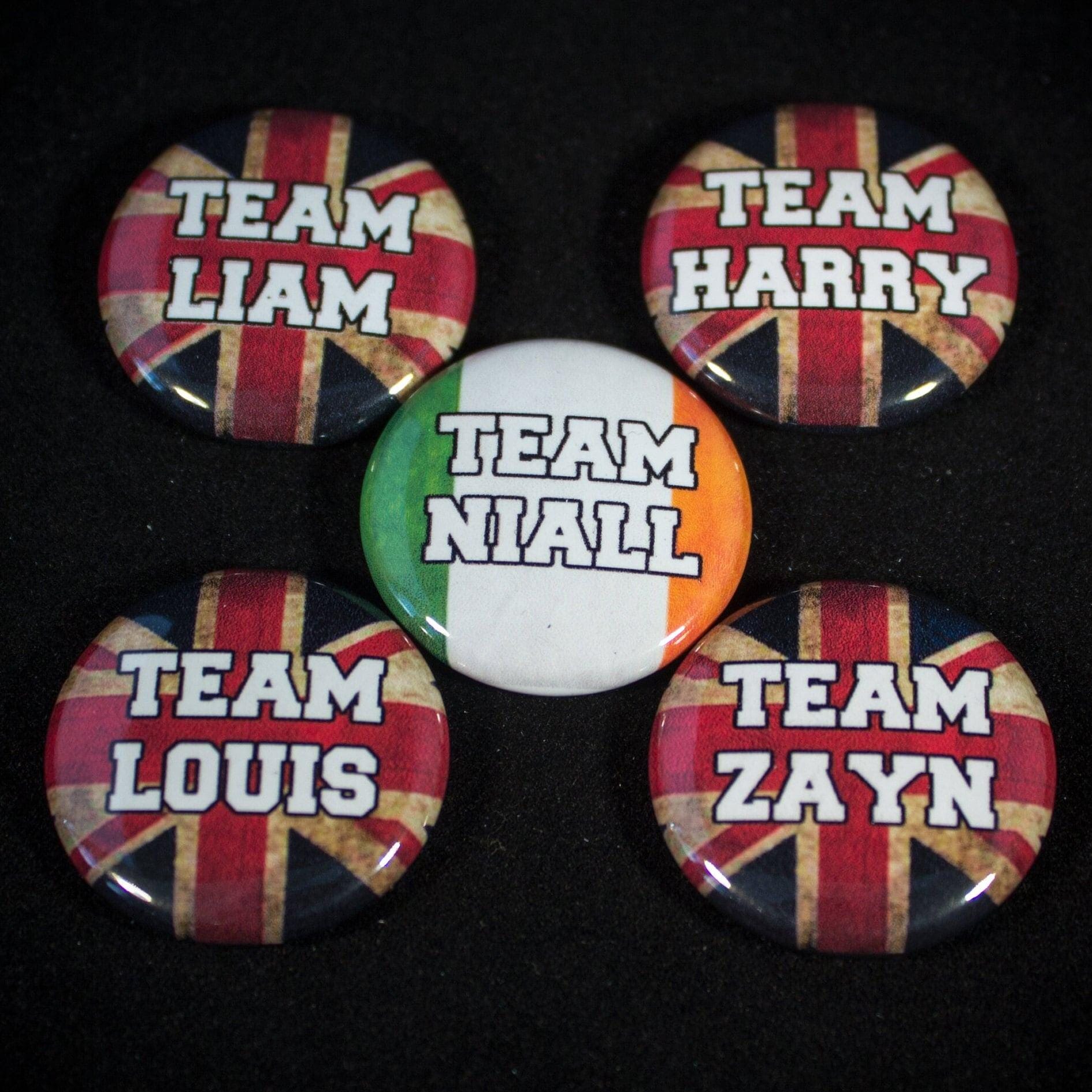 One Direction Flag Button, 1-inch Pinback Button, Band Fan Merch ...